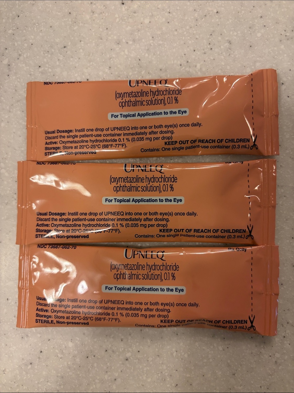 Upneeq Lifting Eye Drops Med Spa -  Pack of 3 NWT